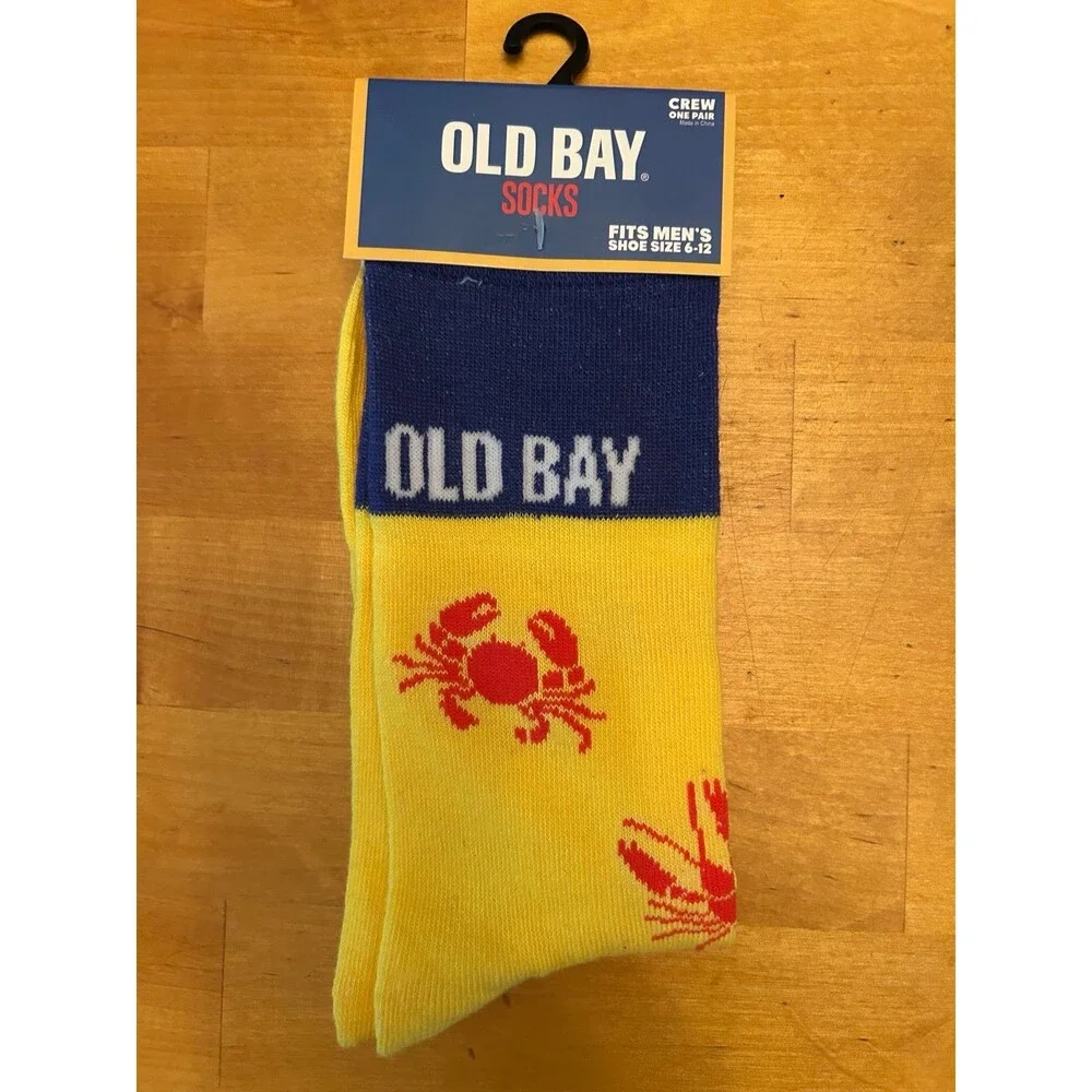 Old Bay Men’s Crew Socks Size 6-12